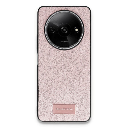 Xiaomi Redmi A3 4G Kılıf Bright Zarif Boncuk İşlemeli Tasarım Simli Kapak