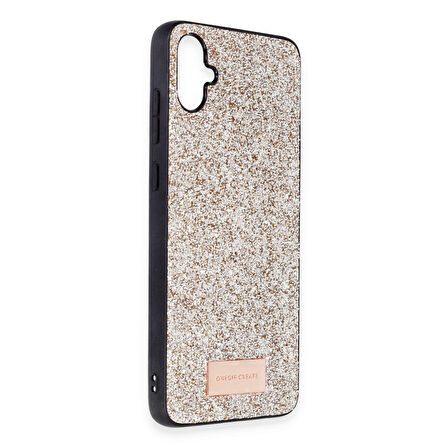 Samsung Galaxy A05 Kılıf Bright Zarif Boncuk İşlemeli Tasarım Simli Kapak