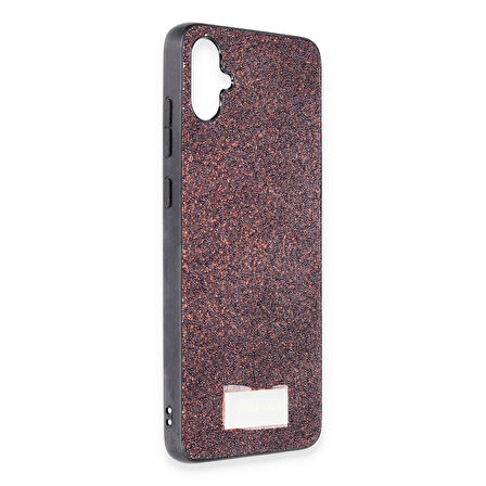 Samsung Galaxy A05 Kılıf Bright Zarif Boncuk İşlemeli Tasarım Simli Kapak