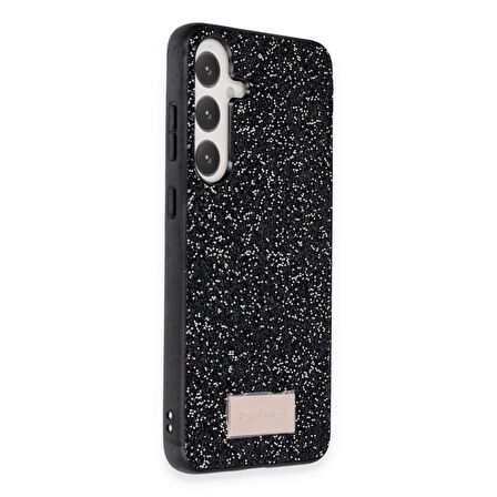 Samsung Galaxy A25 5G Kılıf Bright Zarif Boncuk İşlemeli Tasarım Simli Kapak