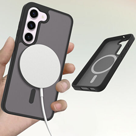 Samsung Galaxy S23 FE Kılıf Jota Magsafe Kenarları Renkli Tasarım Kapak