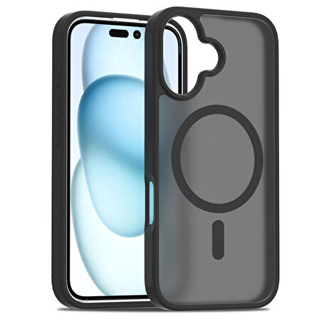 Apple İphone 16 Kılıf Jota Magsafe Kenarları Renkli Tasarım Kapak