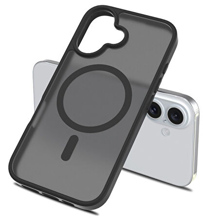 Apple İphone 16 Kılıf Jota Magsafe Kenarları Renkli Tasarım Kapak