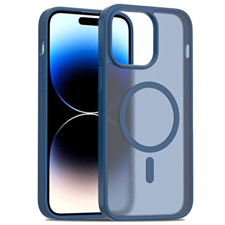 Apple İphone 15 Pro Kılıf Jota Magsafe Kenarları Renkli Tasarım Kapak