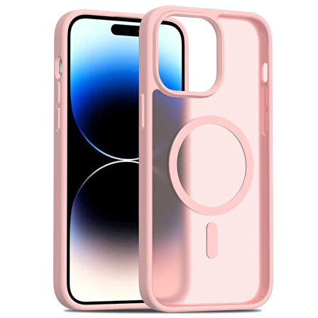 Apple İphone 15 Pro Kılıf Jota Magsafe Kenarları Renkli Tasarım Kapak