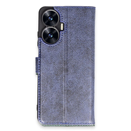 Realme C55 Kılıf Trend S Plus Kapaklı Kartlıklı Stan Olabilen Kapaklı Kılıf