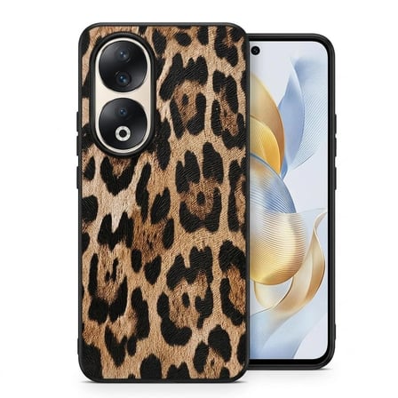Honor 90 Kılıf Leopar Desenli Lüks Tasarım Esnek ve Dayanıklı Arka Kapak