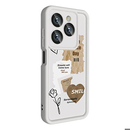 Tekno Tecno Spark 20C Kılıf Kamera Korumalı Baskılı Arka Yüzey Klas Silikon Kapak 
