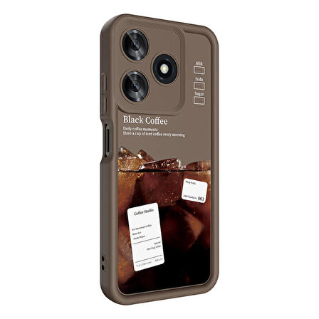 Tekno Tecno Spark 10C Kılıf Kamera Korumalı Baskılı Arka Yüzey Klas Silikon Kapak 