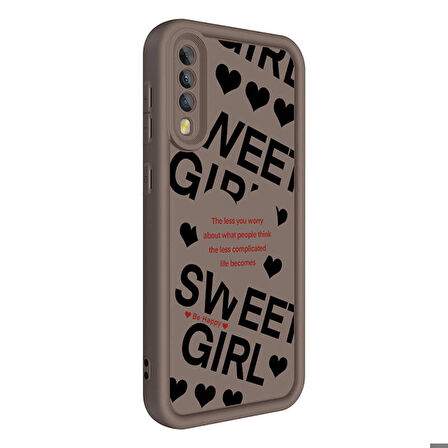 Samsung Galaxy A70 Kılıf Kamera Korumalı Baskılı Arka Yüzey Klas Silikon Kapak + Ekran Koruma