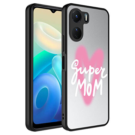 Vivo Y16 Kılıf Aynalı Desenli Kamera Korumalı Parlak Mirror Kapak