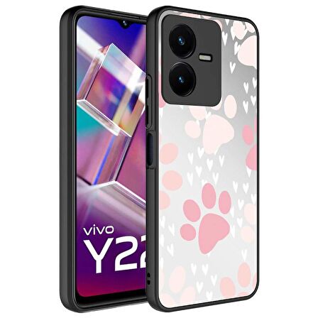Vivo Y35 Kılıf Aynalı Desenli Kamera Korumalı Parlak Mirror Kapak
