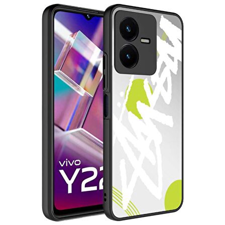 Vivo Y35 Kılıf Aynalı Desenli Kamera Korumalı Parlak Mirror Kapak