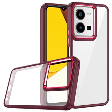 Vivo Y35 Kılıf Buton Ve Kamera Korumalı Flora Silikon Kapak