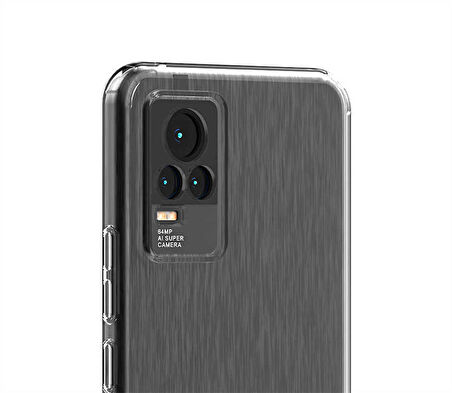 Vivo V21E Kılıf Coss Arkası Sert Yanları Yumuşak Silikon Kapak