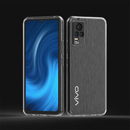 Vivo V21 Kılıf Coss Arkası Sert Yanları Yumuşak Silikon Kapak