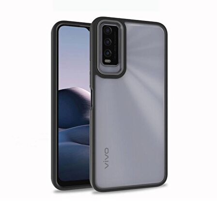 Vivo Y11S Kılıf Buton Ve Kamera Korumalı Flora Silikon Kapak