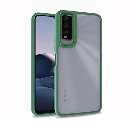 Vivo Y11S Kılıf Buton Ve Kamera Korumalı Flora Silikon Kapak