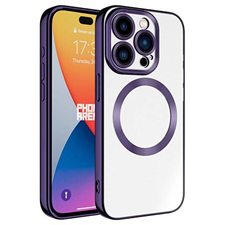 Apple iPhone 15 Pro Max Kılıf Magsafe Wireless Şarj Özellikli Setro Silikon