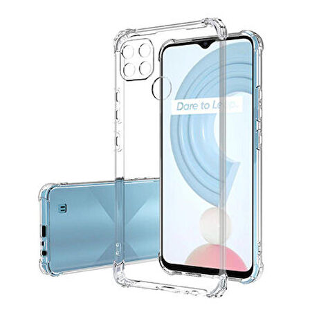 Realme C25Y Kılıf 2mm Anti Shock Silikon Kapak