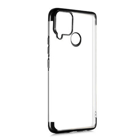 Realme C25 Kılıf Dört Köşeli Lazer Silikon Kapak