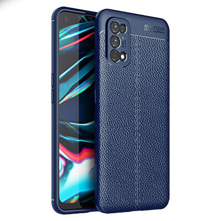 Realme 7 Kılıf Niss Deri Görünümlü Silikon Kapak