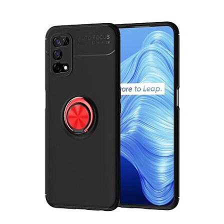 Realme 7 Pro Kılıf Ravel Yüzüklü Standlı Silikon Kapak