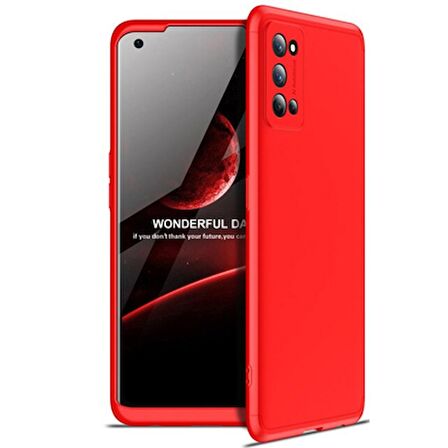 Realme 7 Pro Kılıf 360 Tam Koruma Ön Ve Arka Sert Mika Kapak Ays