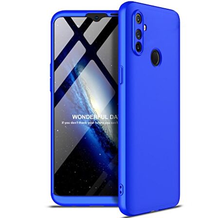 Realme 6i Kılıf 360 Tam Koruma Ön Ve Arka Sert Mika Kapak Ays