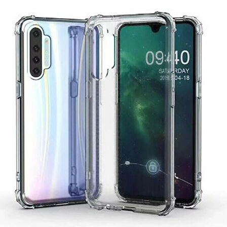 Realme XT Kılıf Nitro Anti Shock Köşe Korumalı Silikon Kapak