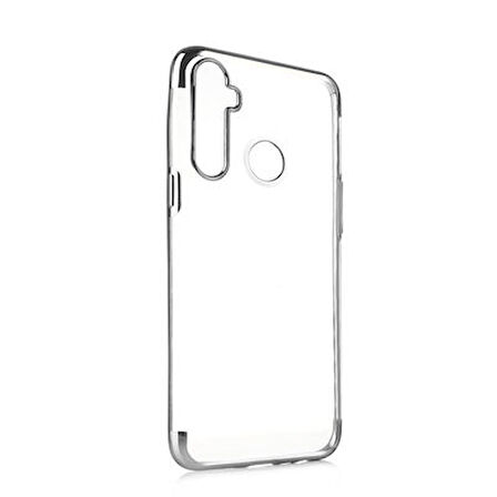 Realme 5İ Kılıf Dört Köşeli Lazer Silikon Kapak