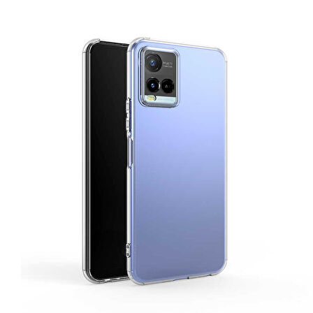 Vivo Y21S Uyumlu Kılıf Süper Silikon Ultra İnce Kapak