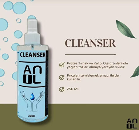 Anil Cleanser Kalıcı Oje Protez Tırnak Yapışkanlık Temizleme Spreyi-250ml