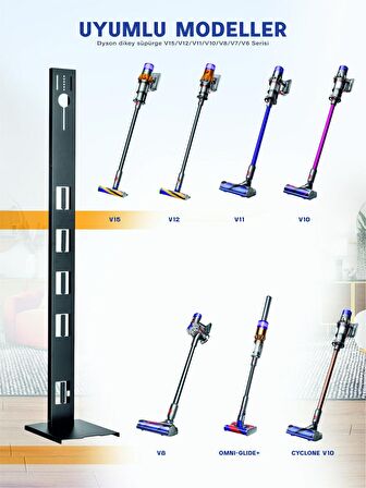 Dyson Philips Xiaomi Bosch Samsung  Uyumlu Universal Süpürge Standı