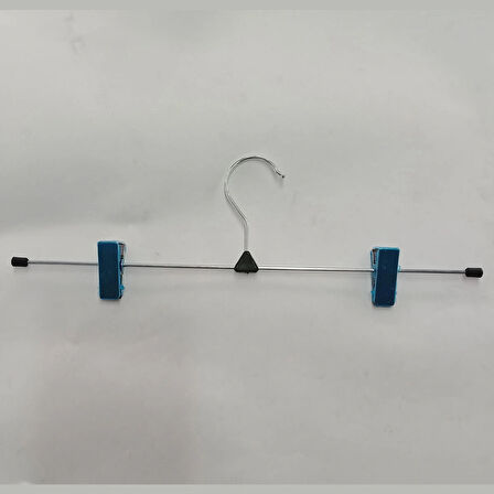 12 Adet Nikelajlı, Mandallı Tel Etek Pantolon Askısı 40 cm