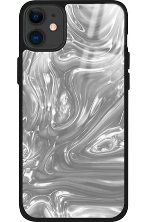 Apple iPhone 11 Uyumlu Beyaz Tasarımlı Parlak Silikon Kılıf