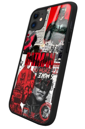 Apple iPhone 11 Uyumlu Batman Tasarımlı Parlak Silikon Kılıf