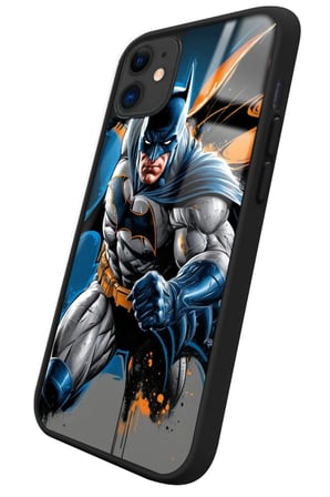 Apple iPhone 11 Uyumlu Batman Tasarımlı Parlak Silikon Kılıf