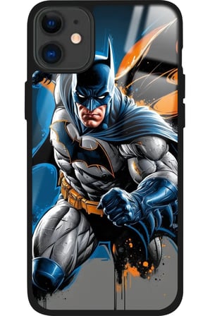 Apple iPhone 11 Uyumlu Batman Tasarımlı Parlak Silikon Kılıf