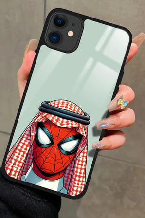 Apple iPhone 11 Uyumlu Örümcek Adam Tasarımlı Parlak Silikon Kılıf