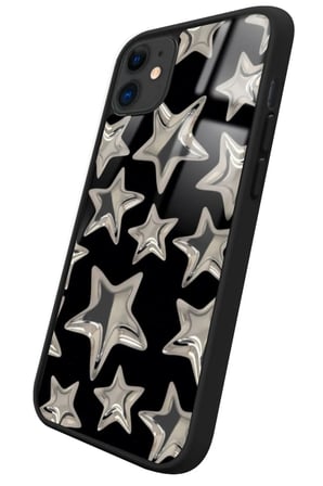 Apple iPhone 11 Uyumlu Yıldız Tasarımlı Parlak Silikon Kılıf