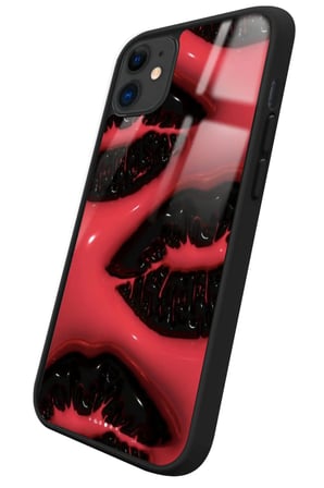 Apple iPhone 11 Uyumlu Dudak Tasarımlı Parlak Silikon Kılıf