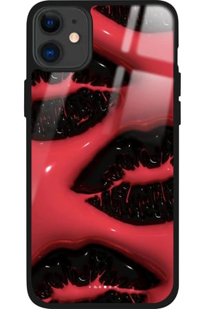 Apple iPhone 11 Uyumlu Dudak Tasarımlı Parlak Silikon Kılıf