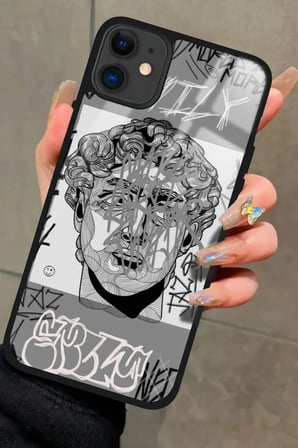 Apple iPhone 11 Uyumlu Tablo Tasarımlı Parlak Silikon Kılıf