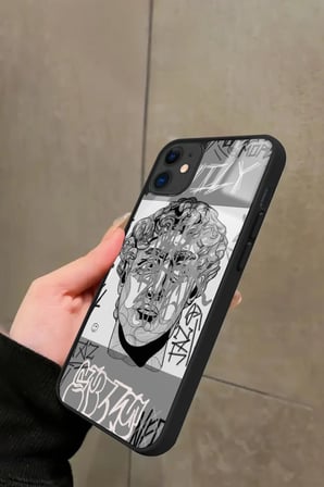 Apple iPhone 11 Uyumlu Tablo Tasarımlı Parlak Silikon Kılıf
