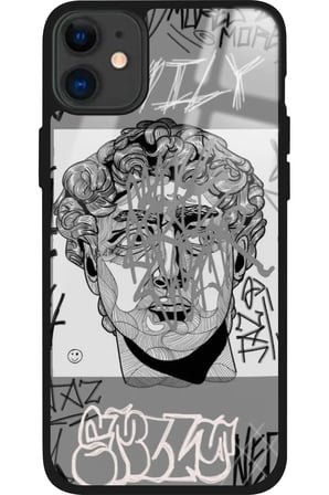 Apple iPhone 11 Uyumlu Tablo Tasarımlı Parlak Silikon Kılıf