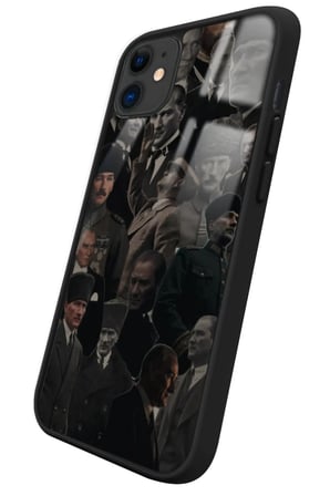 Apple iPhone 11 Uyumlu Atatürk Poster Tasarımlı Parlak Silikon Kılıf