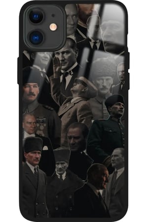 Apple iPhone 11 Uyumlu Atatürk Poster Tasarımlı Parlak Silikon Kılıf