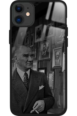 Apple iPhone 11 Uyumlu Atatürk Tasarımlı Parlak Silikon Kılıf