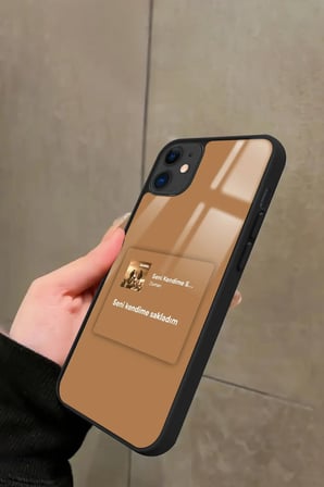 Apple iPhone 11 Uyumlu Şarkı Sözü Tasarımlı Parlak Silikon Kılıf